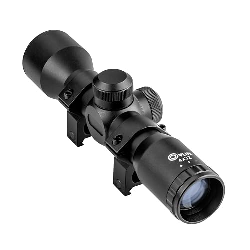 CVLIFE 4x32 Compact Rifle Scope Crosshair Optics Hunting Gun Scope with 20mm Free Mounts