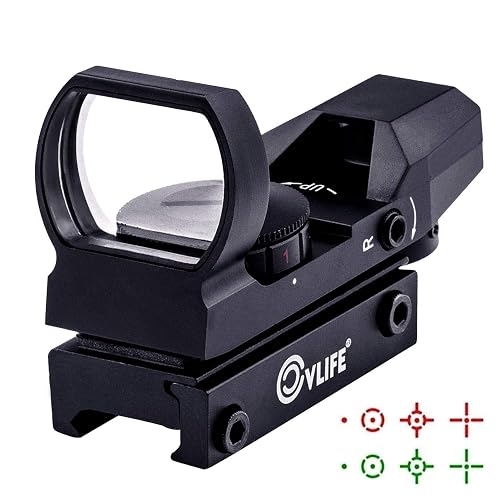 CVLIFE 1X22X33 Red Green Dot Gun Sight Scope Reflex Sight with 20mm Rail