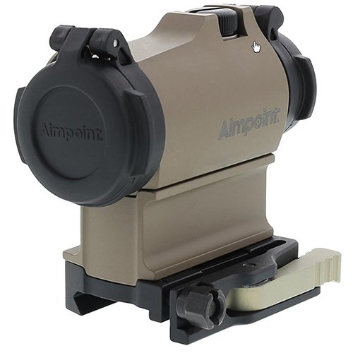  AimPoint 200470 Micro T2 with LRP Mount & 39mm Spacer, 2 MOA Red Dot Sight, Flat Dark Earth