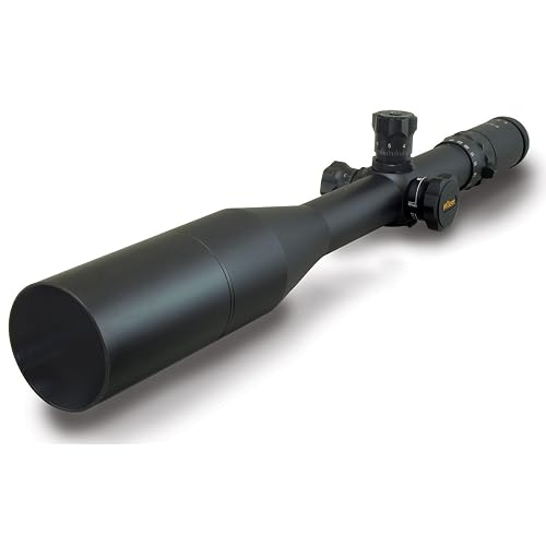  Millett 6-25 X 56 LRS-1 Illuminated Side Focus Tactical Riflescope (35mm Tube .25 MOA with Rings), Matte